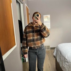 Sherpa Plaid Jacket